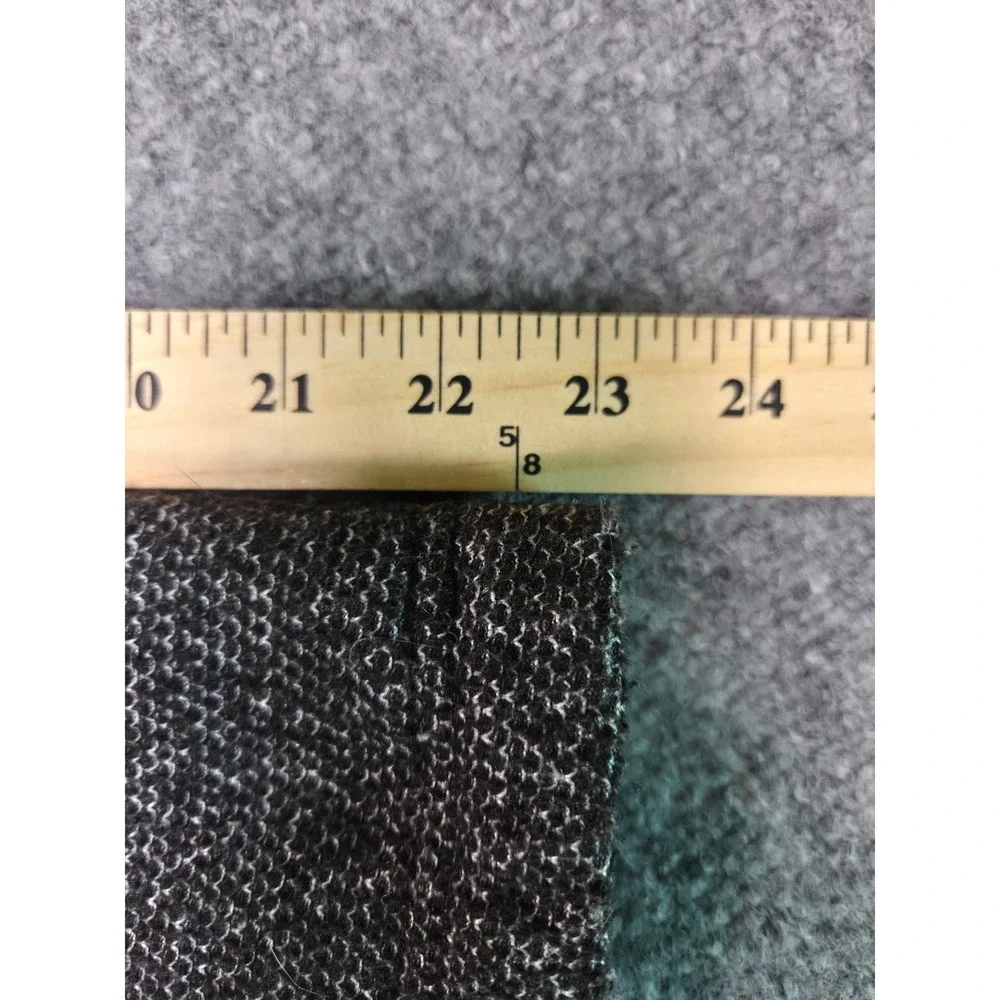 Orvis Quarter Zip Pullover Mens L Grey Sherpa Lined Textured Knit Sweater